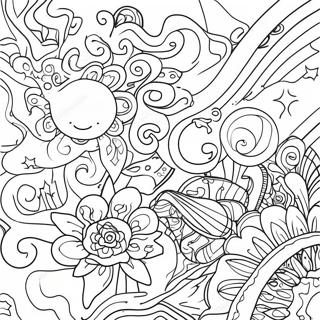 Page De Coloriage Dune Scene Galactique Coloree 95055-34302