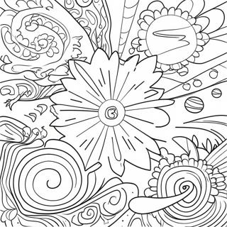 Page De Coloriage Dune Scene Galactique Coloree 95055-34303