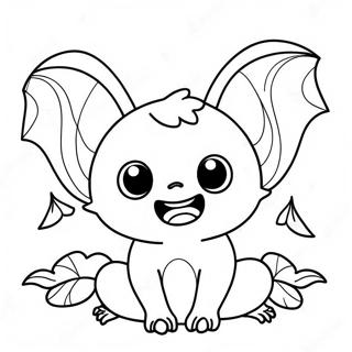 Chauve-Souris D'halloween Pages À Colorier