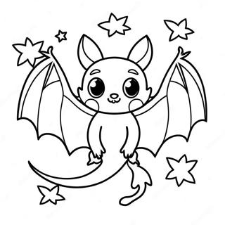 Page De Coloriage De Chauve Souris Dhalloween 95258-34459