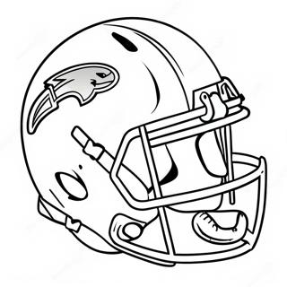 Page De Coloriage De Casque De Football Colore 95538-34681