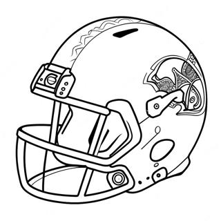 Page De Coloriage De Casque De Football Avec Des Autocollants 95541 34693