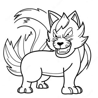 Page De Coloriage De Naruto En Colere A Neuf Queues 95642-34812