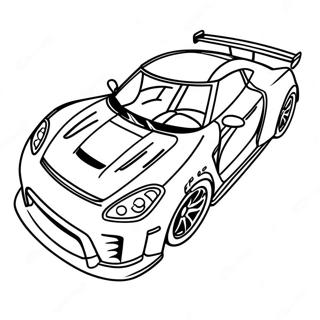 Page De Coloriage De La Voiture De Course Gtr Rapide 95691-34840