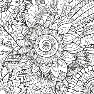 Page A Colorier De Motifs De Mandala Colores 9583-634