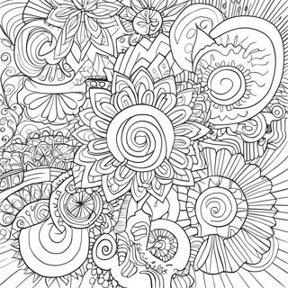 Page A Colorier De Formes Geometriques Trippantes 9585-1698