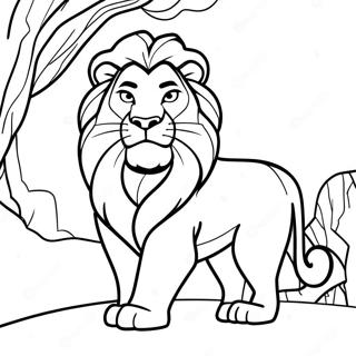 Mufasa Roi Lion Pages À Colorier