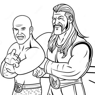 Page De Coloriage Des Moments Emblematiques De La Wwe 95924 35029