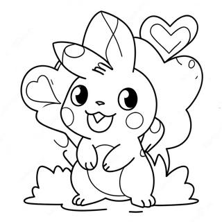 Page De Coloriage Pokemon Pour La Saint Valentin 96154-35196