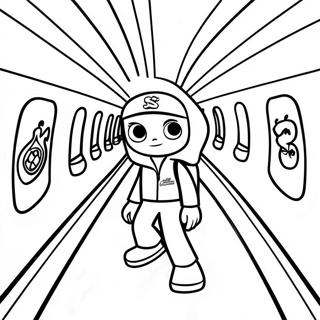 Subway Surfers Pages À Colorier