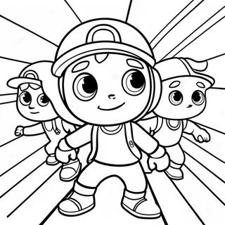 Personnages Colores De Subway Surfers Page De Coloriage 96207-35238