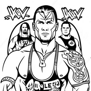 Page De Coloriage Wwe 96232-35256