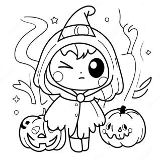 Anime Halloween Pages À Colorier