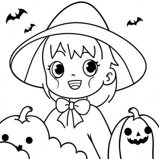 Page De Coloriage Anime Halloween 96284-35294