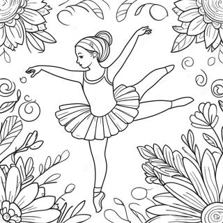 Ballerine Réaliste Pages À Colorier