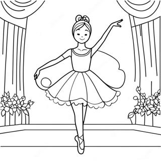 Ballerine Gracieuse Dansant Page A Colorier 96415 35401