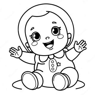 Page A Colorier De Poupee Bebe Heureuse 96441 35422