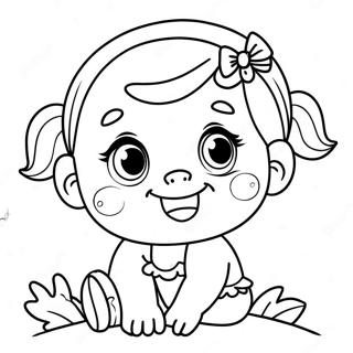Page A Colorier De Poupee Bebe Heureuse 96441 35423