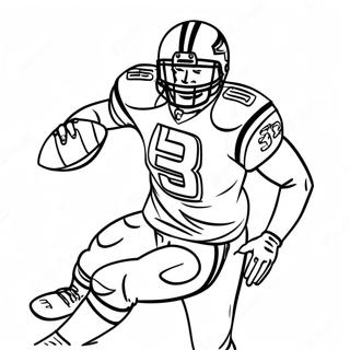 Page De Coloriage Dun Joueur Des Seahawks En Action 96491-35457