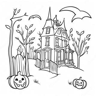 Page De Coloriage De Halloweentown 96515-35474