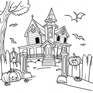 Page De Coloriage De Halloweentown 96515-35475