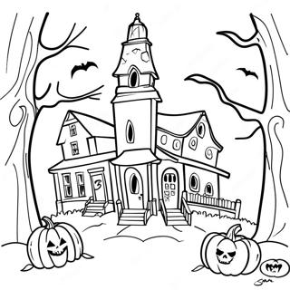 Page De Coloriage De Halloweentown 96515-35476