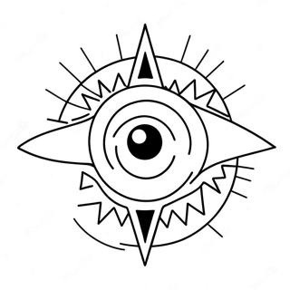 Page De Coloriage Du Personnage De Loeil Malefique En Dessin Anime 96648 35590