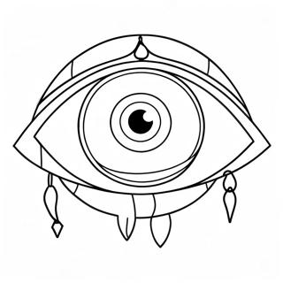 Page De Coloriage Du Personnage De Loeil Malefique En Dessin Anime 96648 35591