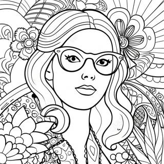 Page De Coloriage Retro Des Annees 70 96670-35594