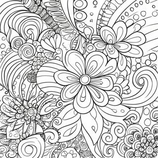 Page De Coloriage Des Motifs Groovy Des Annees 70 96671-35597