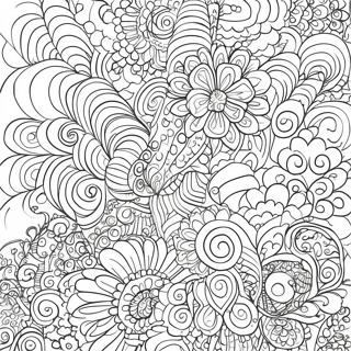 Page De Coloriage Des Motifs Groovy Des Annees 70 96671-35598