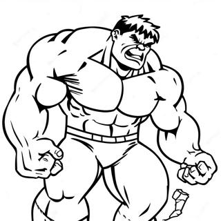 Hulk En Pose Daction Page A Colorier 9675 1866