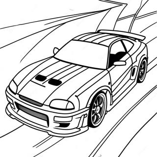 Page De Coloriage De Voiture Jdm Avec Rayures De Course 96905-35792