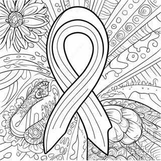 Page De Coloriage Du Ruban De Sensibilisation Au Cancer 97003-36019