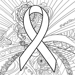 Page De Coloriage Du Ruban De Sensibilisation Au Cancer 97003-36020