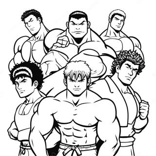 Page De Coloriage Baki Et Ses Amis 97108-36112