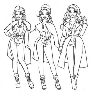 Page De Coloriage Ice Spice Portant Des Tenues Elegantes 97134-36129