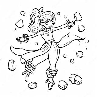 Page De Coloriage Ice Spice Dansant Energiquement 97135-36134