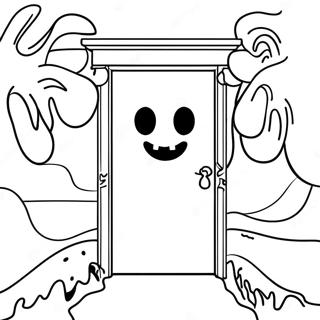 Page De Coloriage Monstre Effrayant De Roblox Doors Rush 97158-36143