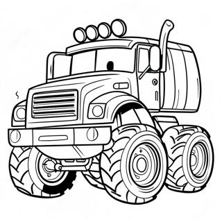 Page De Coloriage De Camion Diesel Monstre 97187-36174