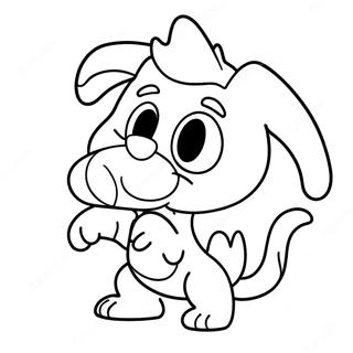 Page De Coloriage De Maman Bluey Joueuse 97365 36307