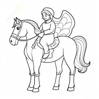 Page De Coloriage De Cheval De Noel 97414-36338