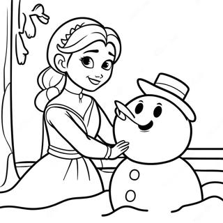 La Reine Des Neiges Pages à colorier