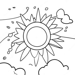 Page De Coloriage Dun Ciel Bleu Ensoleille 97621 36593