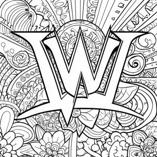Logo Wwe Audacieux Page De Coloriage 97700 36568