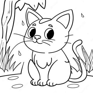 Page De Coloriage Dun Chat Errant 97776-36711