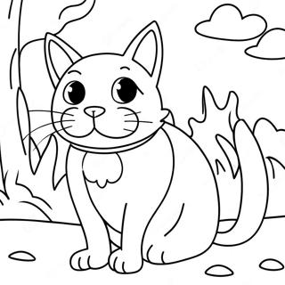 Page De Coloriage Dun Chat Errant 97776-36754