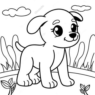 Page De Coloriage Dun Chiot Errant Aventurier 97779-36765