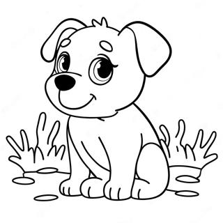 Page De Coloriage Dun Chiot Errant Aventurier 97779-36766