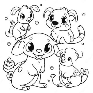 Page De Coloriage Danimaux Australiens Mignons 97854-36817
